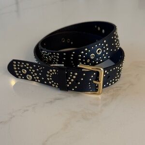 Rebecca Minkoff Bandana Studded Leather Belt size M